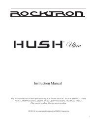 HUSH Function - Rocktron