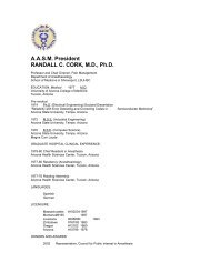 AASM President RANDALL C. CORK, MD, Ph.D. - Registration123