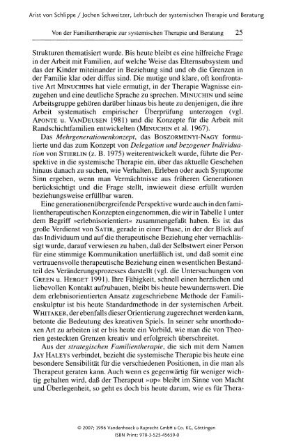 Lehrbuch der systemischen Therapie und Beratung 10. Auflage