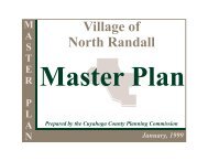 North Randall Master Plan - Cuyahoga County Planning Commission