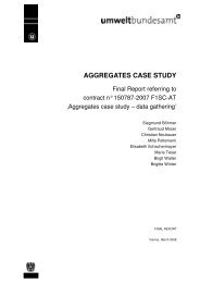 aggregates case study - JRC IPTS - Sustainable Production and ...