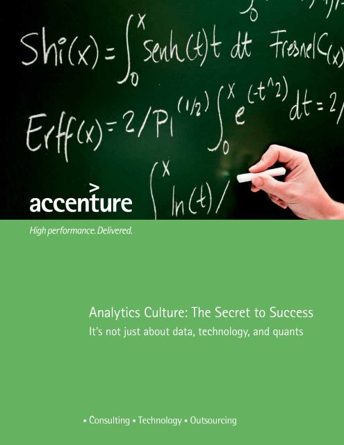 Analytics Culture: The Secret to Success