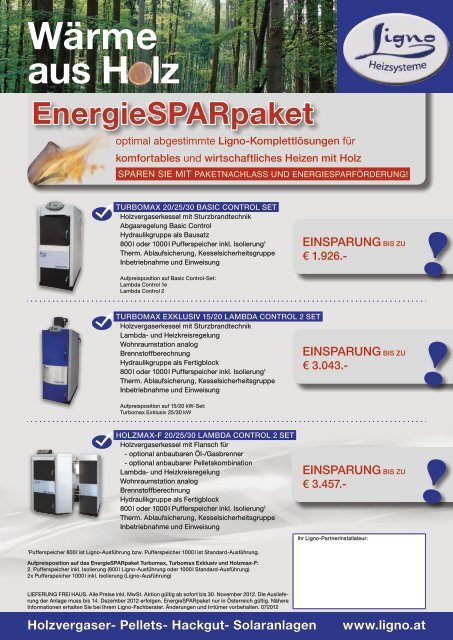 Flyer EnergieSPARpaket 2012 (Herbst)