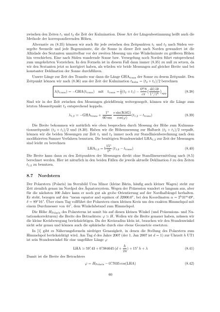 Kleine Einführung in die Astronavigation und Astronomie 1 Einleitung