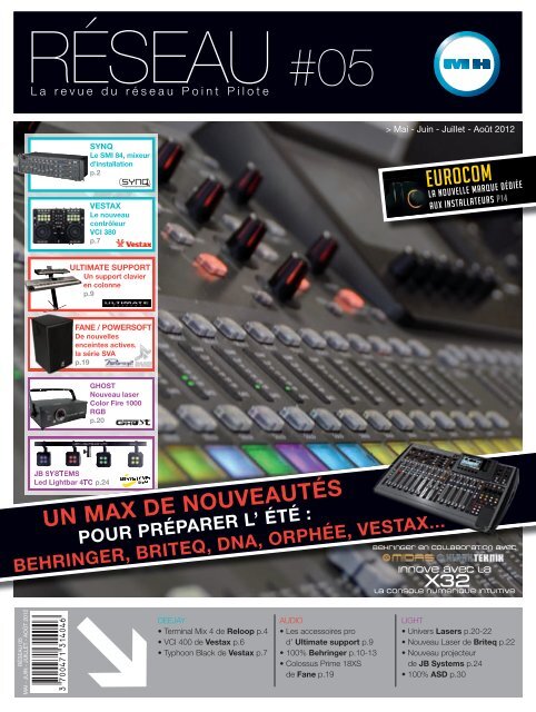 Sono Vision - Table mixage marque Behringer disponible