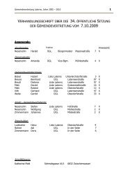 34. Sitzung der Gemeindevertretung - Gemeinde Laterns