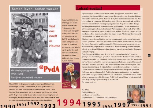 Doorbraak in Houten - PvdA Houten