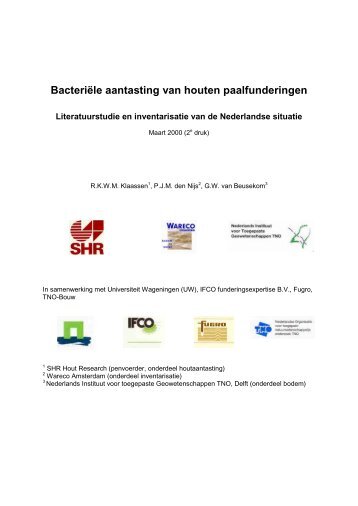 Bacteriële aantasting van houten paalfunderingen - Shr