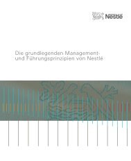 Die grundlegenden Management- und Führungsprinzipien von Nestlé