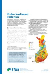 Onko kodissasi radonia (pdf) - STUK