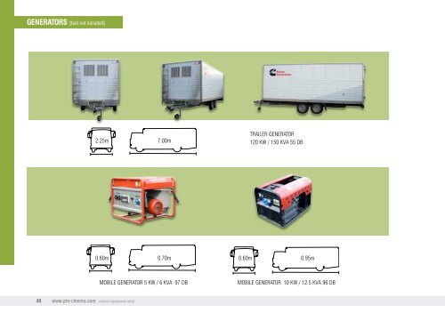 CATALOGUE - rental for cinema equipment