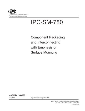 ANSI/IPC-SM-780 Component Packaging and Interconnecting with ...