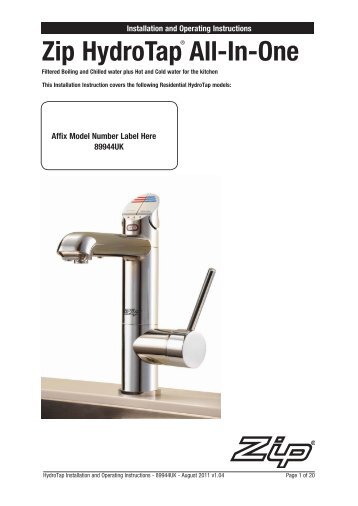 all in one tap-mains version - Spatec NI Ltd