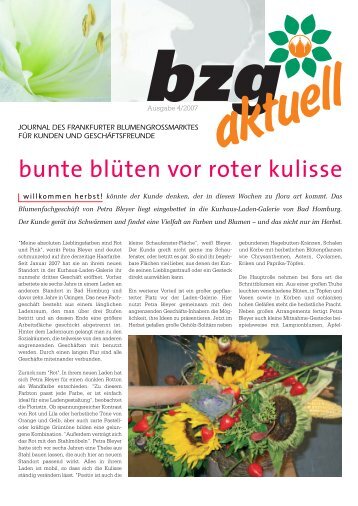 bzg aktuell 3/2006 - Blumen- und Zierpflanzengroßmarkt Rhein ...