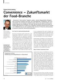 Convenience – Zukunftsmarkt der Food-Branche - dlv – Netzwerk ...