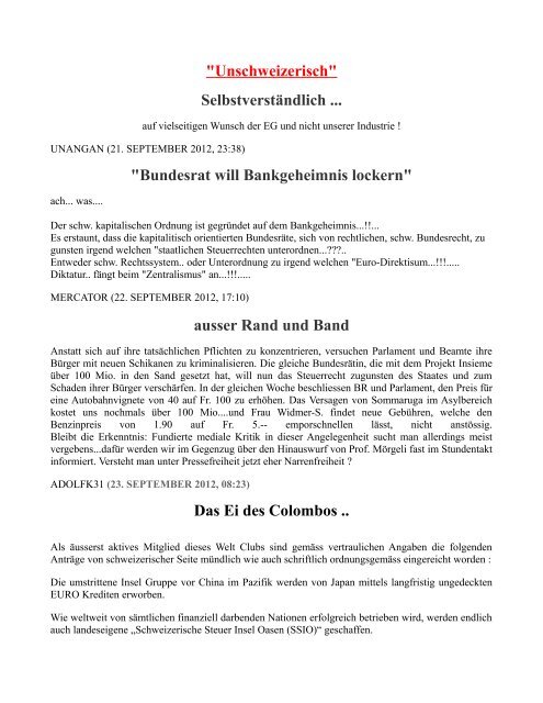 Leserbriefe 2012 - www:roband.ch