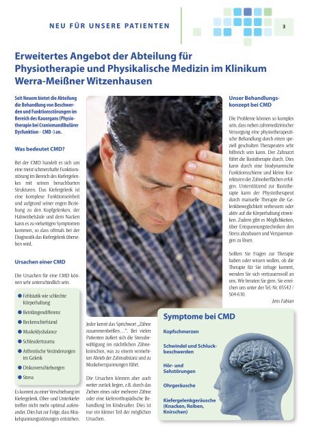 Geriatrisches Angebot im Klinikum Werra-Meißner Witzenhausen ...
