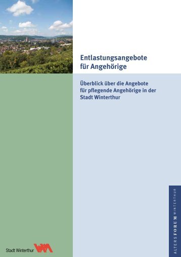 Entlastungsangebote für Angehörige - Departement Soziales ...