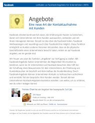 Leitfaden zu Facebook-Angebote für Unternehmen