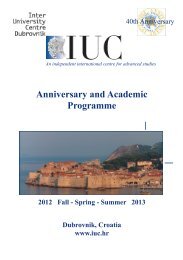 Anniversary and Academic Programme - IUC