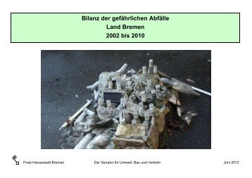 Gefährliche Abfälle 2002 - 2010 - Bremen