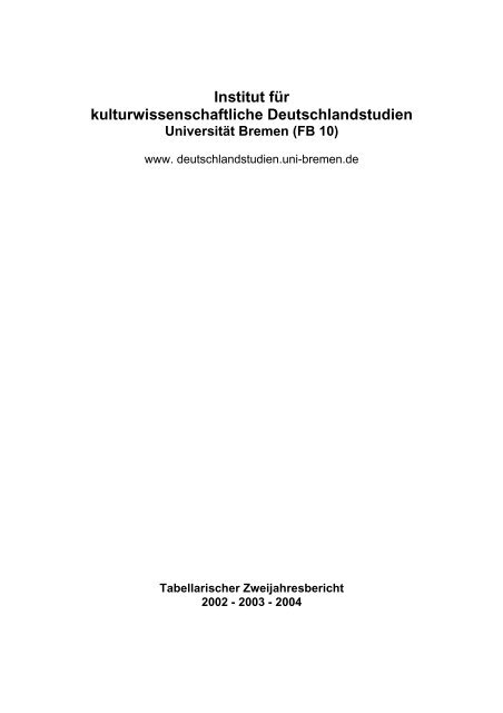 FB 10 - ifkud - Universität Bremen