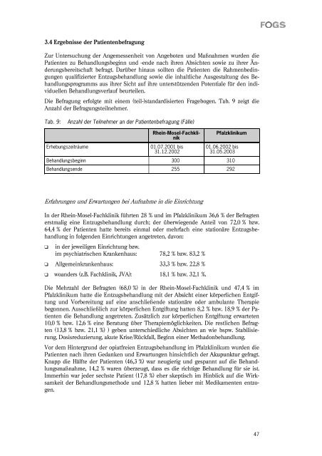 Pfalz - FOGS Gesellschaft für Forschung und Beratung im Gesundheits