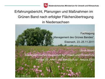 Ulrich Sippel, Niedersächsisches Ministerium für ... - Grünes Band