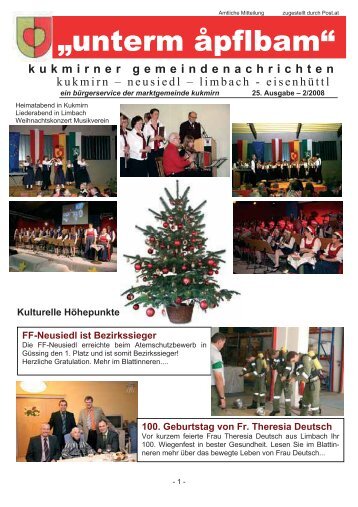 Gemeindezeitung 2/2008 - Gemeinde Kukmirn