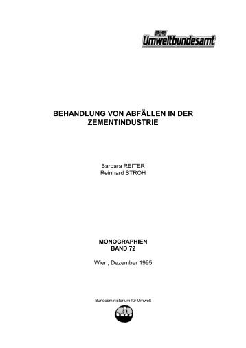 BEHANDLUNG VON ABFÄLLEN IN DER ZEMENTINDUSTRIE