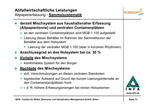 Abfallwirtschaftliche Leistungen - Stadtreiniger Kassel