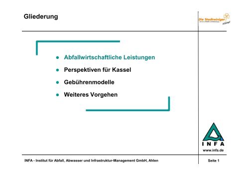 Abfallwirtschaftliche Leistungen - Stadtreiniger Kassel