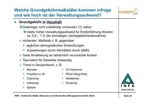 Abfallwirtschaftliche Leistungen - Stadtreiniger Kassel