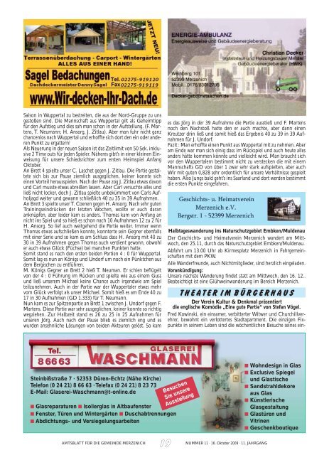 Amtsblatt für die Gemeinde - Gemeinde Merzenich