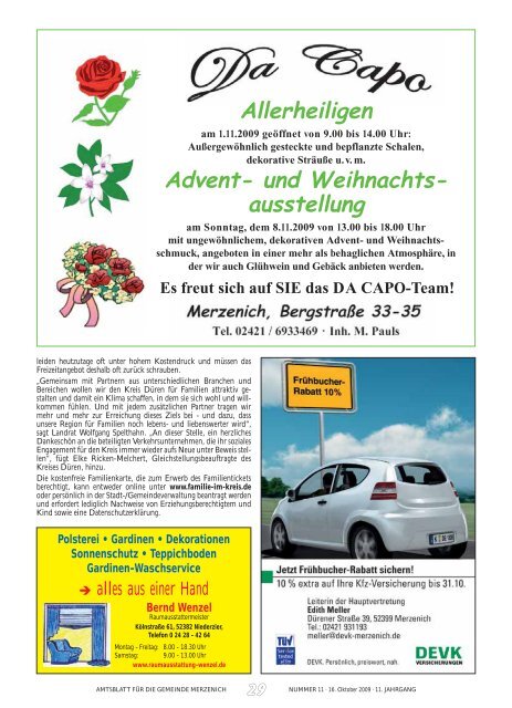 Amtsblatt für die Gemeinde - Gemeinde Merzenich