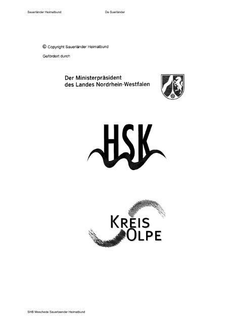M Sauerlander Heimatbund E V