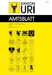 Amtsblatt Kanton URI