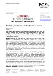 Die Familie im Mittelpunkt des Alstertal-Einkaufszentrum