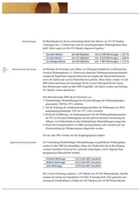 Tätigkeitsbericht 2000 Investitionsbank Berlin