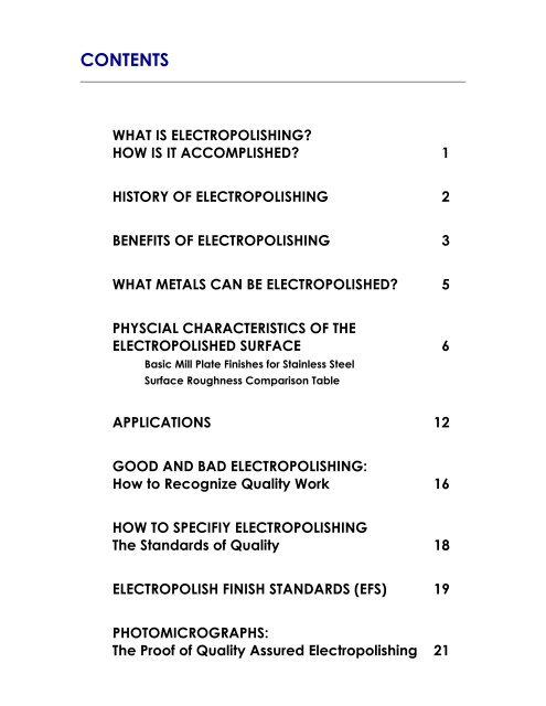 Contents Contents