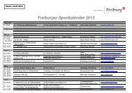 Freiburger Sportkalender 2012 AKTUELL - co2libri