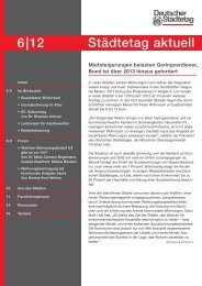 6|12 Städtetag aktuell - Deutscher Städtetag