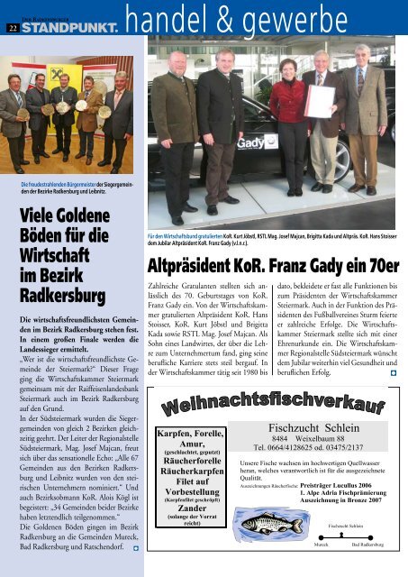 Radkersburger Standpunkt - Ausgabe 05/2007 - Steirische Volkspartei