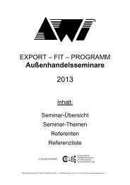 Export - fit - programm - AWI Germany