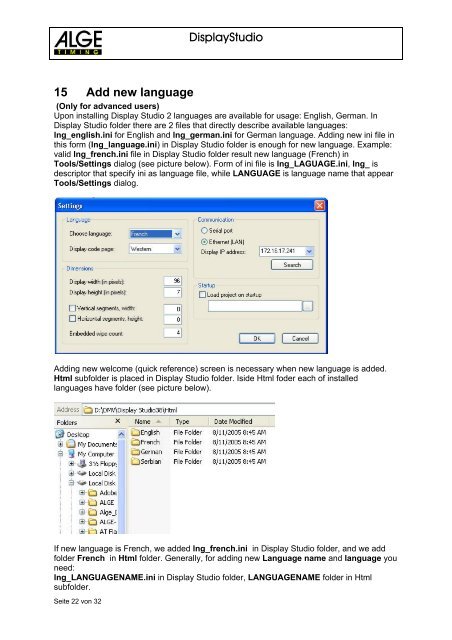 ALGE Displaystudio Manual