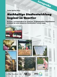 Nachhaltige Stadtentwicklung beginnt im Quartier - Carsten Sperling