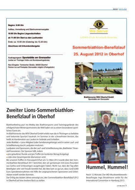 MDV 2012: Lions tagen in Duisburg - Lions Club Garching Campus