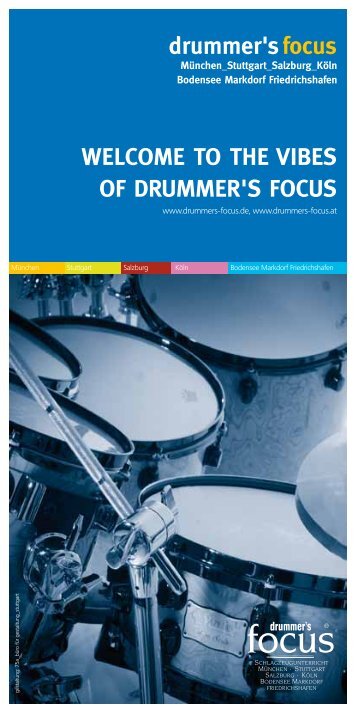 drummer's focus brochure version francaise 2010 - Drummers Focus