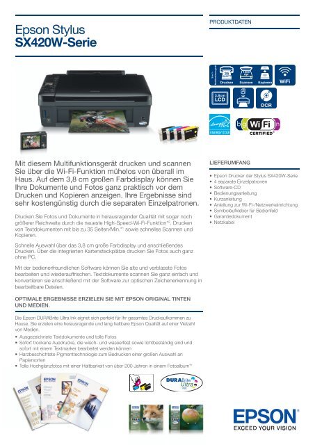 Epson Stylus SX420W-Serie