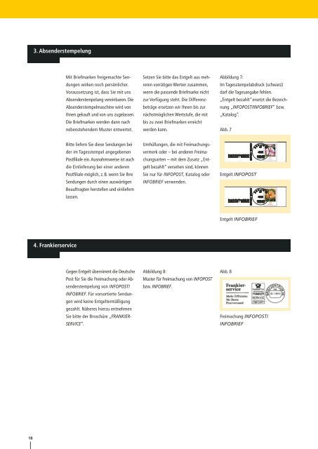 Infopost, Infobrief und Kataloge national. - ab 4,5 Cent/Stück